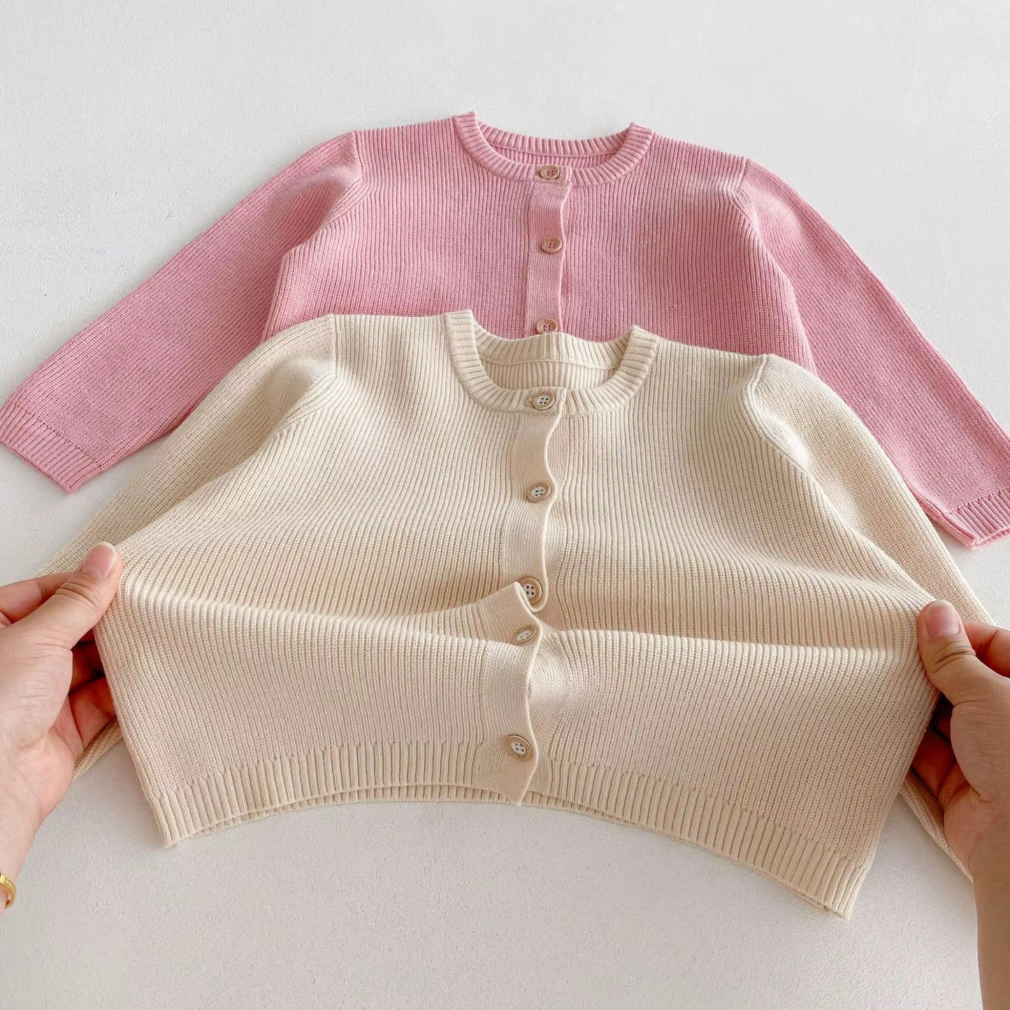 Cute Pretty Korean Style long Sleeve Knitted Sweater for children