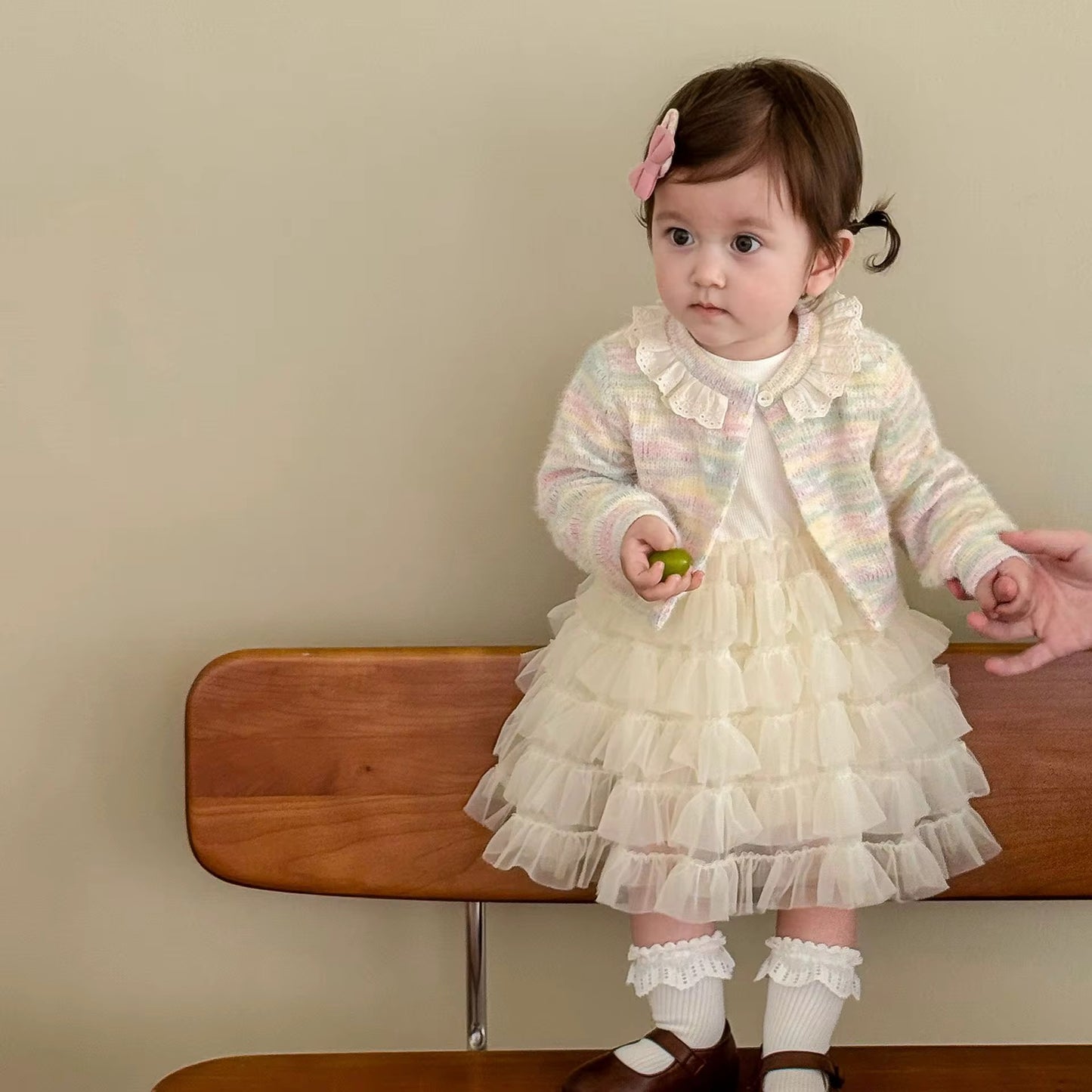 Princess Dress, flourish children cake dress set with cardigan.