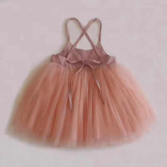 Princess Pink Lace-up dress
